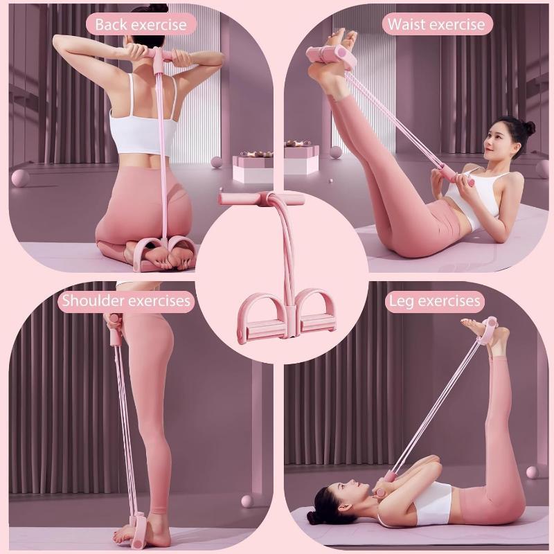 6-Tube Pedal Puller Resistance Rope, Foot Pedal Resistance Band, Yoga Elastic Exercise Bands, Stretching Slimming Training, Strength Exercise, Resistance Workout, Elast Compreh
