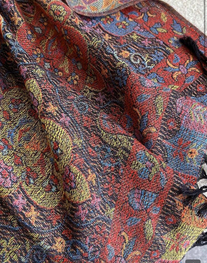Women fashionable warm cashew patterns printed scarf classic paisley hijab and shawl hijab for abaya