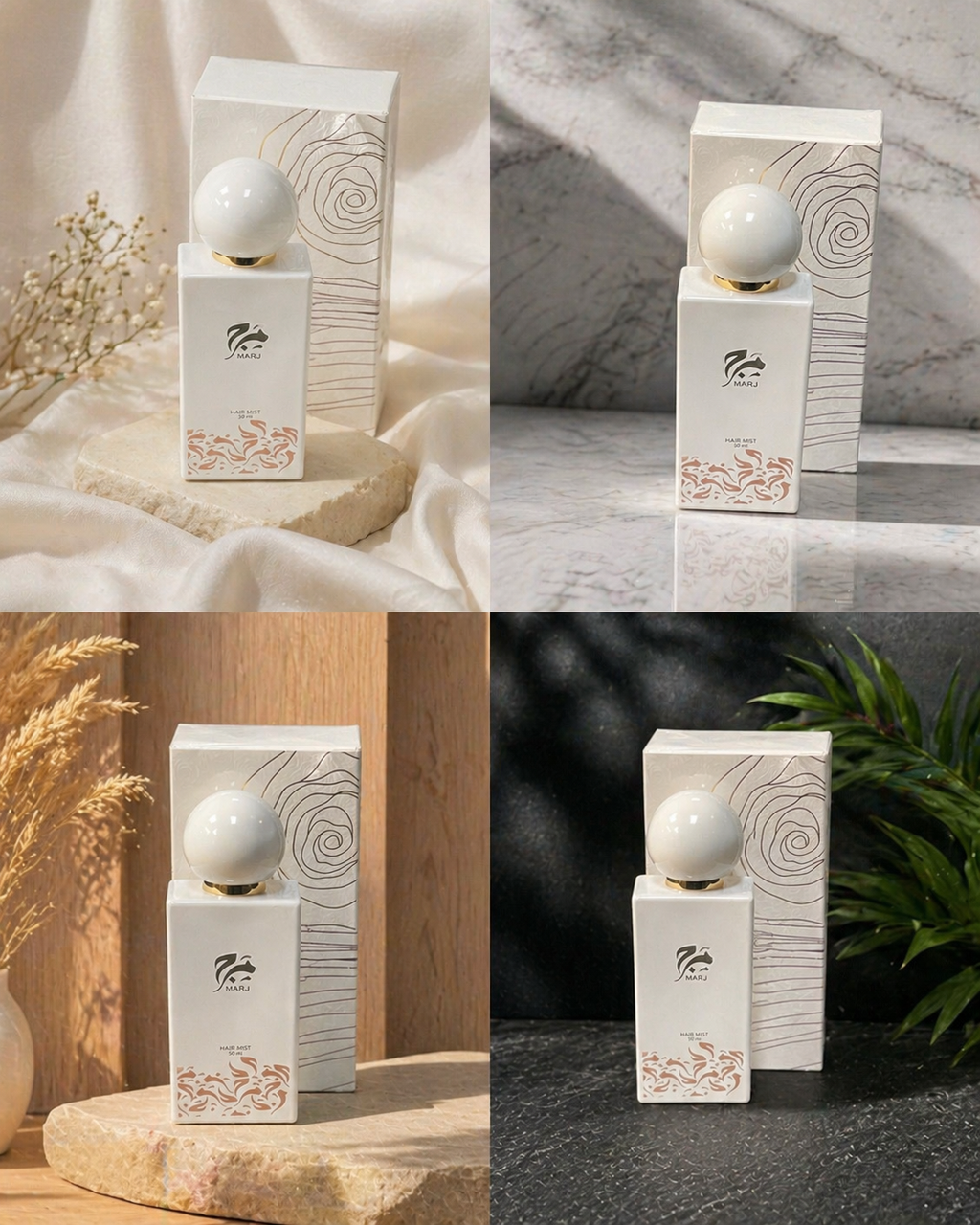 MARJ Oud & Roses Hair Mist Perfume for Women – Long Lasting Luxury Hair Fragrance Spray 50ml